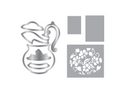Sara Signature The Gilded Age Die & Stencil Set - Teapot