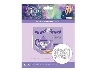 Sara Signature The Gilded Age Metal Die - Pop-up Tea Party