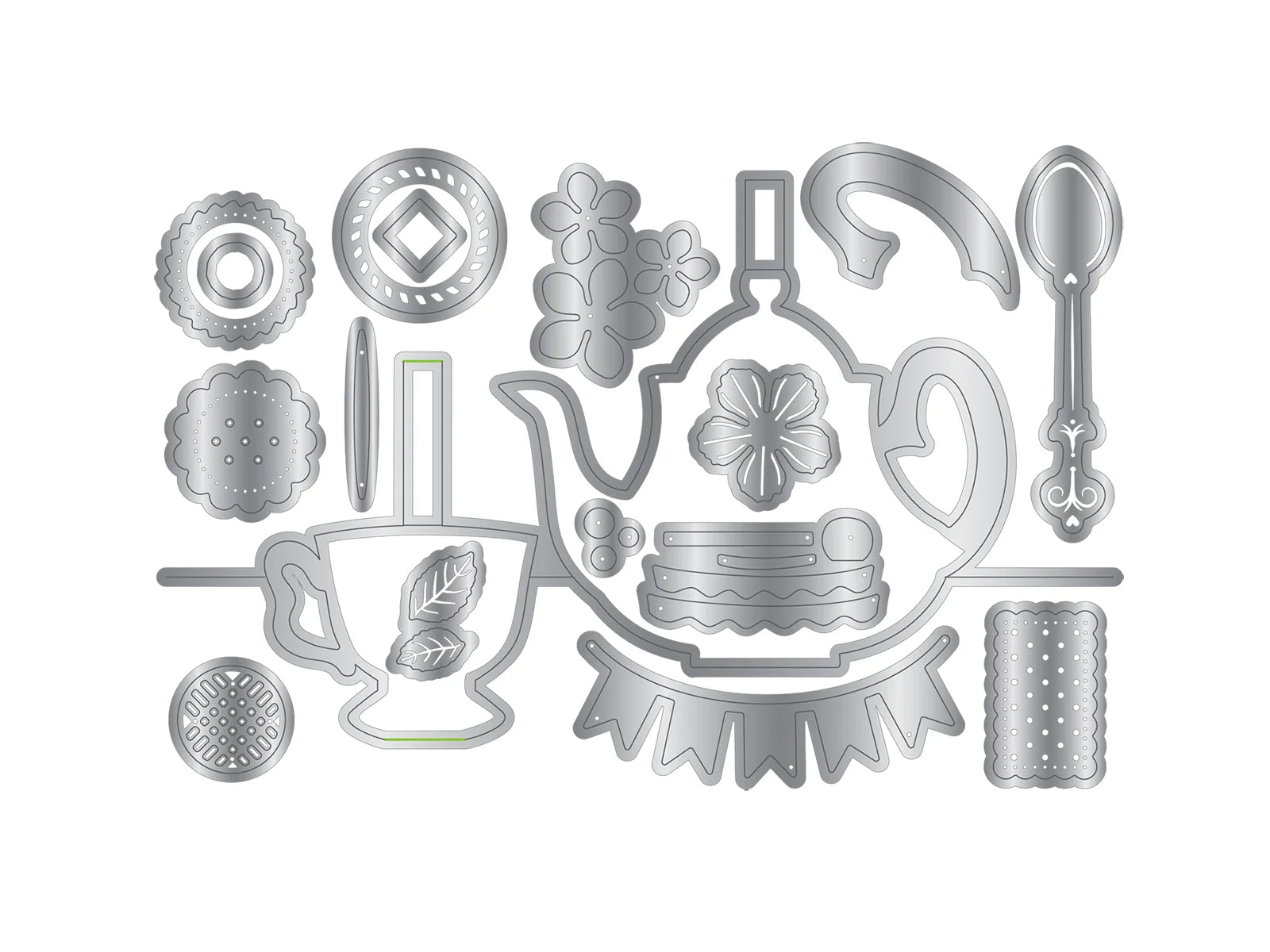 Sara Signature The Gilded Age Metal Die - Pop-up Tea Party