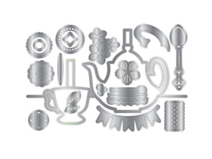 Sara Signature The Gilded Age Metal Die - Pop-up Tea Party