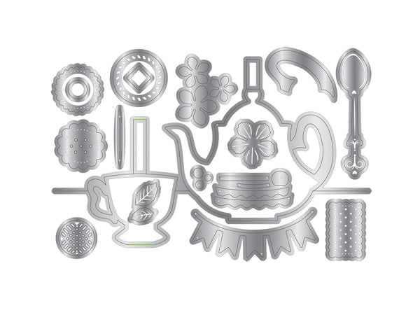 Sara Signature The Gilded Age Metal Die - Pop-up Tea Party