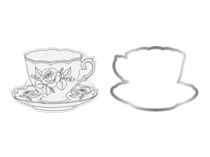 Sara Signature The Gilded Age Stamp & Die - Teacup & Saucer