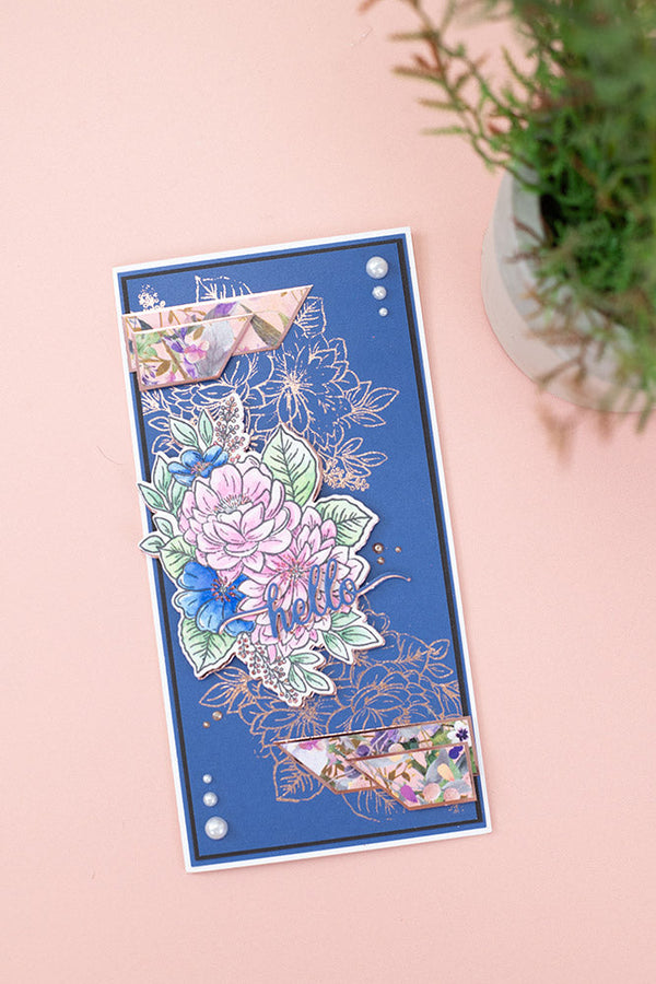 Sara Signature Floral Elegance Stamp & Die – Spring Bouquet