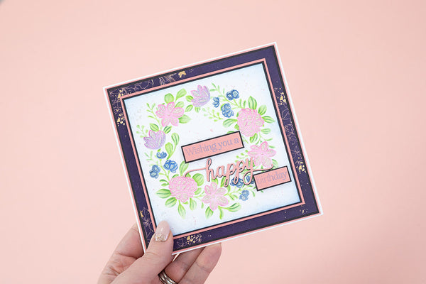 Sara Signature Floral Elegance 12” x 12” Pearl Paper Pad