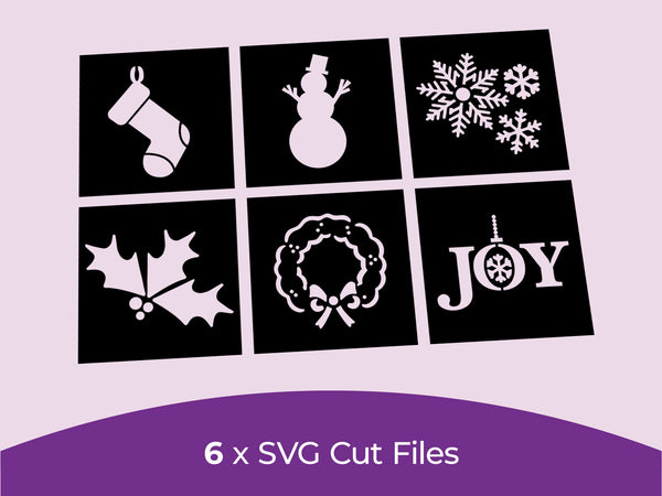 Crafters Companion Stencil Set - Christmas