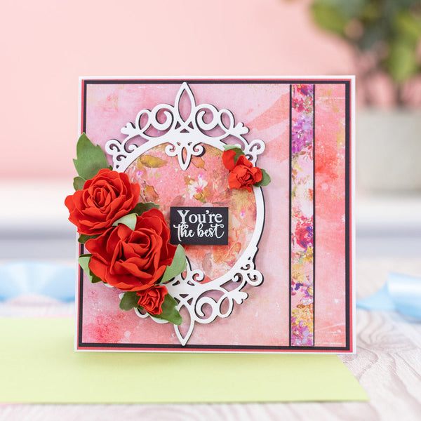 Sara Signature Say It With Flowers Die - Delightful Rose