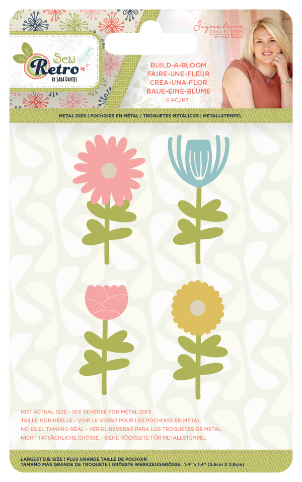 Sara Signature Sew Retro Metal Die - Build-A-Bloom