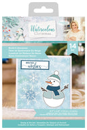 Sara Signature Watercolour Christmas Stamp & Die Set - Build-A-Snowman
