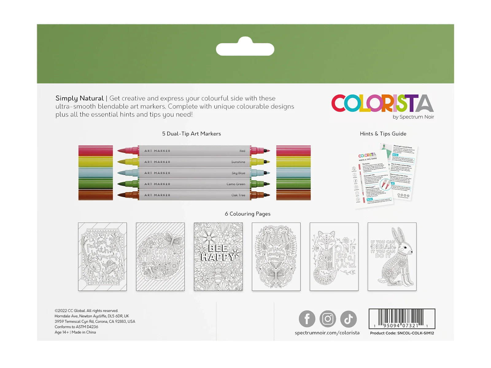 Colorista - Colouring Kit - Simply Natural 12pc