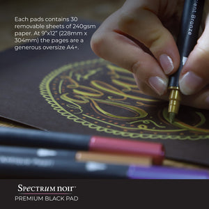 Spectrum Noir 9x12 Premium Black Paper Pad