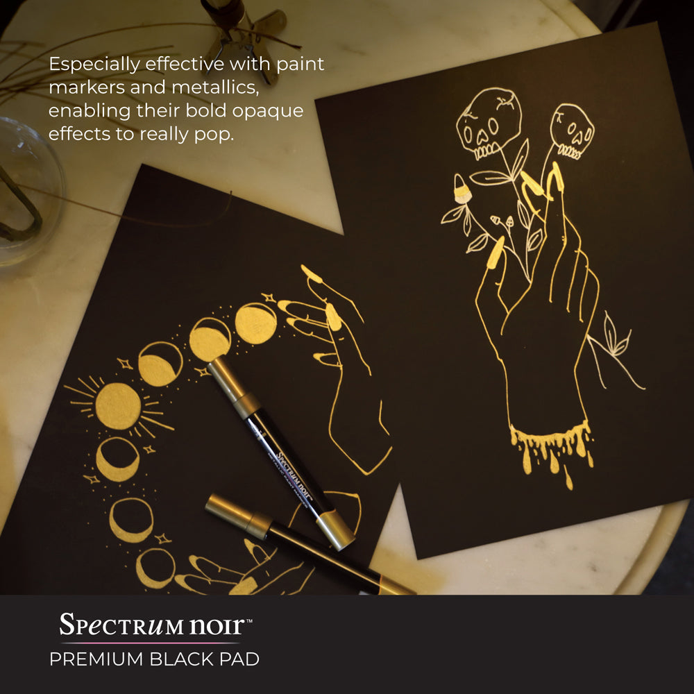 Spectrum Noir 9x12 Premium Black Paper Pad