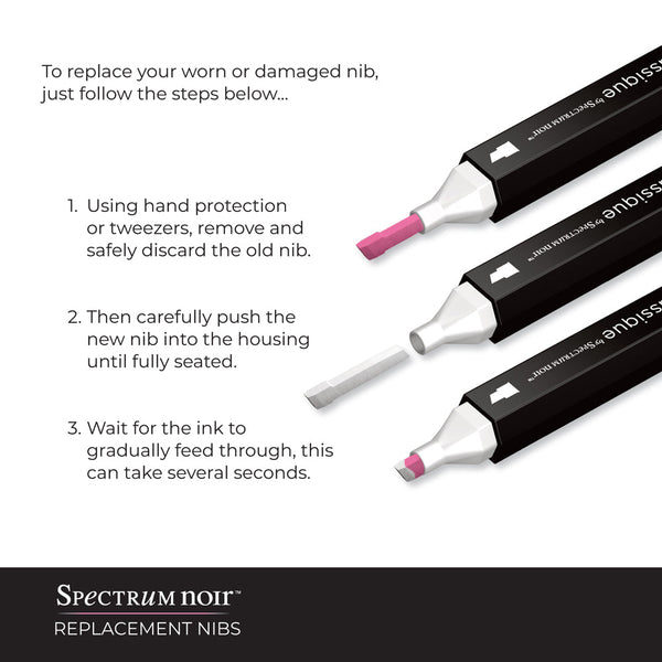 Spectrum Noir Accessories - Chisel Fine Nib 12pc