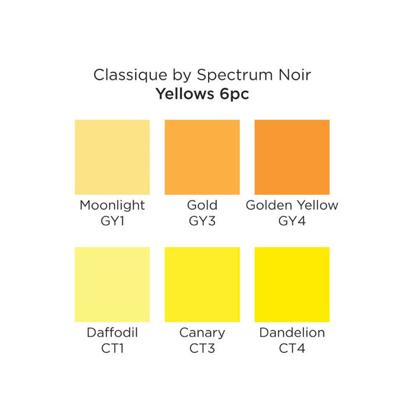 Spectrum Noir Classique (6PC) - Yellows