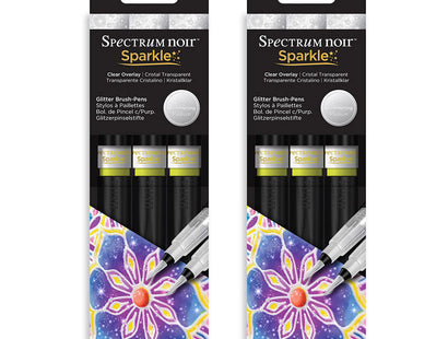 Spectrum Noir Clear Overlay Sparkle Pen 2pk