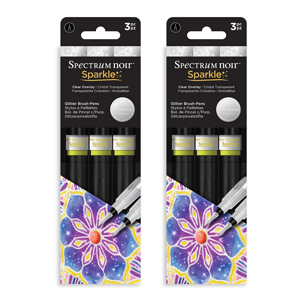 Spectrum Noir Clear Overlay Sparkle Pen 2pk