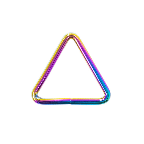 Threaders 1.5” Triangular Rings - Rainbow (4pc)