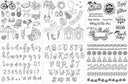 Threaders Embroidery Transfer Sheets - Summer Folded