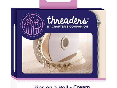 Threaders Zips on a Roll - Cream