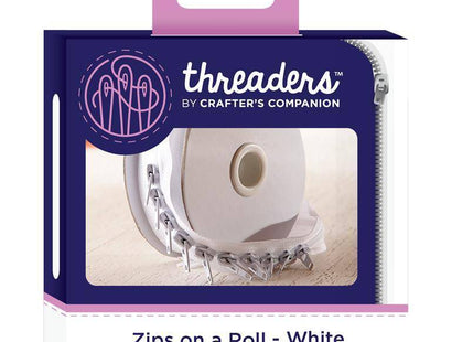 Threaders Zips on a Roll - White