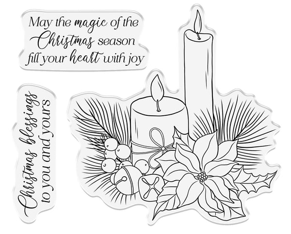 Tis the Season Stamp & Die - Christmas Blessings