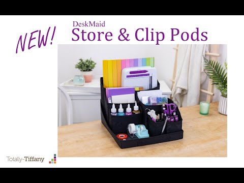 Totally Tiffany - Desk Maid - Store & Clip Pods - Storage Cube