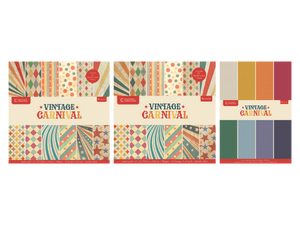 Vintage Carnival Paper and Linen Card Collection