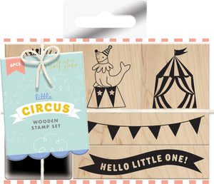 Violet Studio Little Circus Wooden Stamp Set
