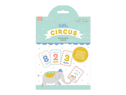 Violet Studio Little Circus Baby Milestone Cards