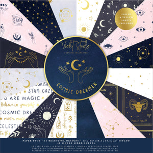 Violet Studios 12x12" Premium Paper Pack - Cosmic Dreamer - 48pk