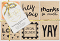 Violet Studios Wooden Stamp Set - Sentiments - 6pcs
