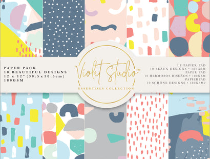 Violet Studio - 12x12" Paper Pack - Abstract