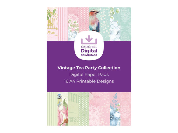 Vintage Tea Party Collection - Digital Paper Pad