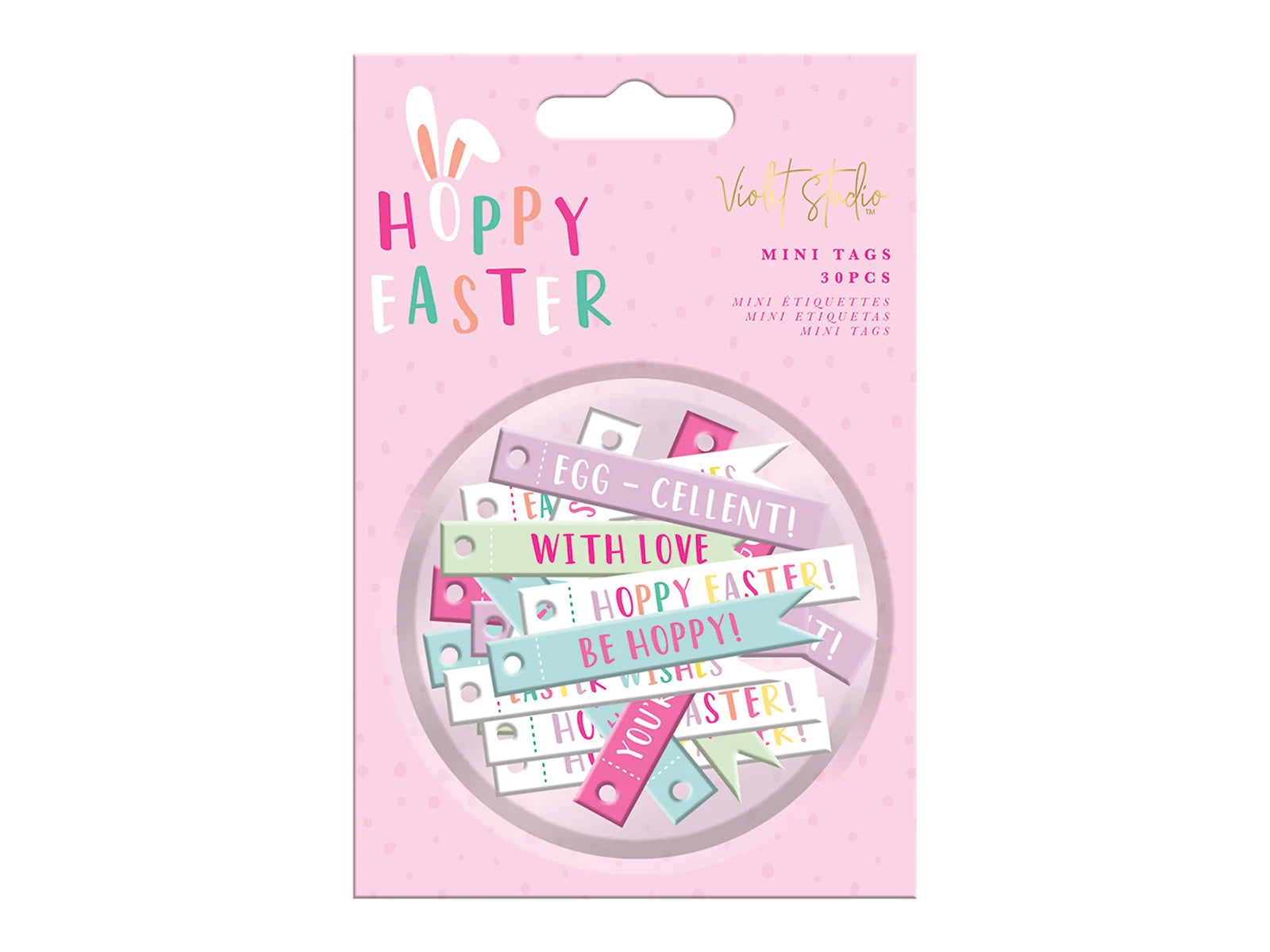 Violet Studio - Mini Tags - Hoppy Easter - 30pcs