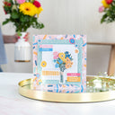 Violet Studios Card Making Kit - Decoupage Die Cut Card - Rainbow Blooms