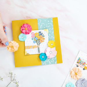 Violet Studios Paper Flowers - 7pcs - Rainbow Blooms