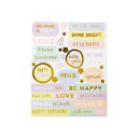 Violet Studios Sentiments Sticker Book - Pastels - 10pk