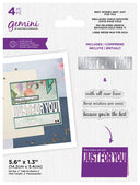 Gemini Stamp & Die - Best wishes sent JUST FOR YOU