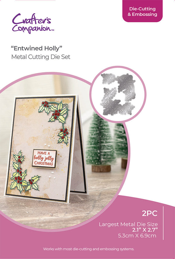 Crafter's Companion Christmas Corner Die - Entwined Holly