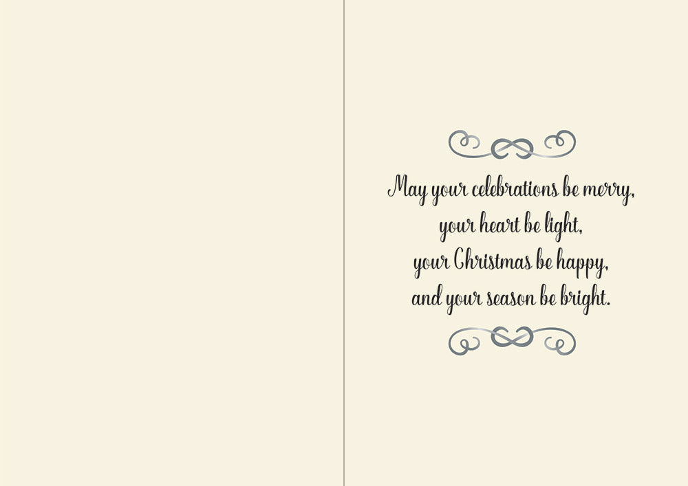 Crafters Companion  5" x 7" Insert Pad – Season's Greetings (Gold & Silver)