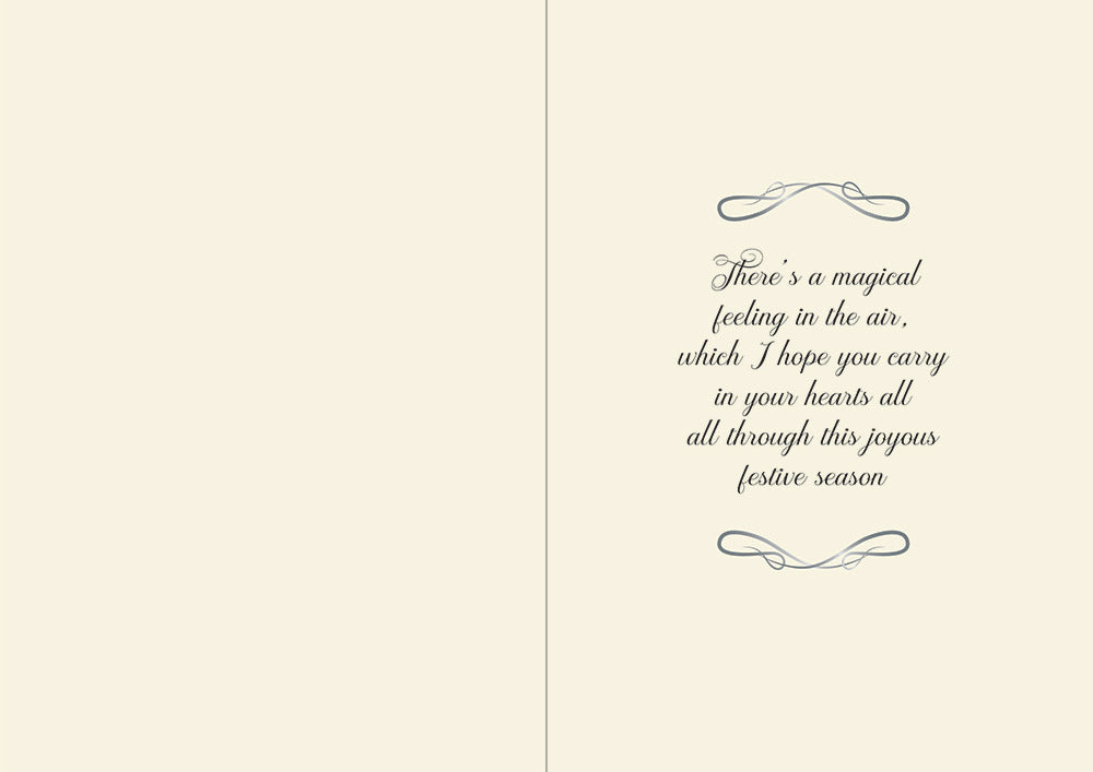 Crafters Companion  5" x 7" Insert Pad – Season's Greetings (Gold & Silver)