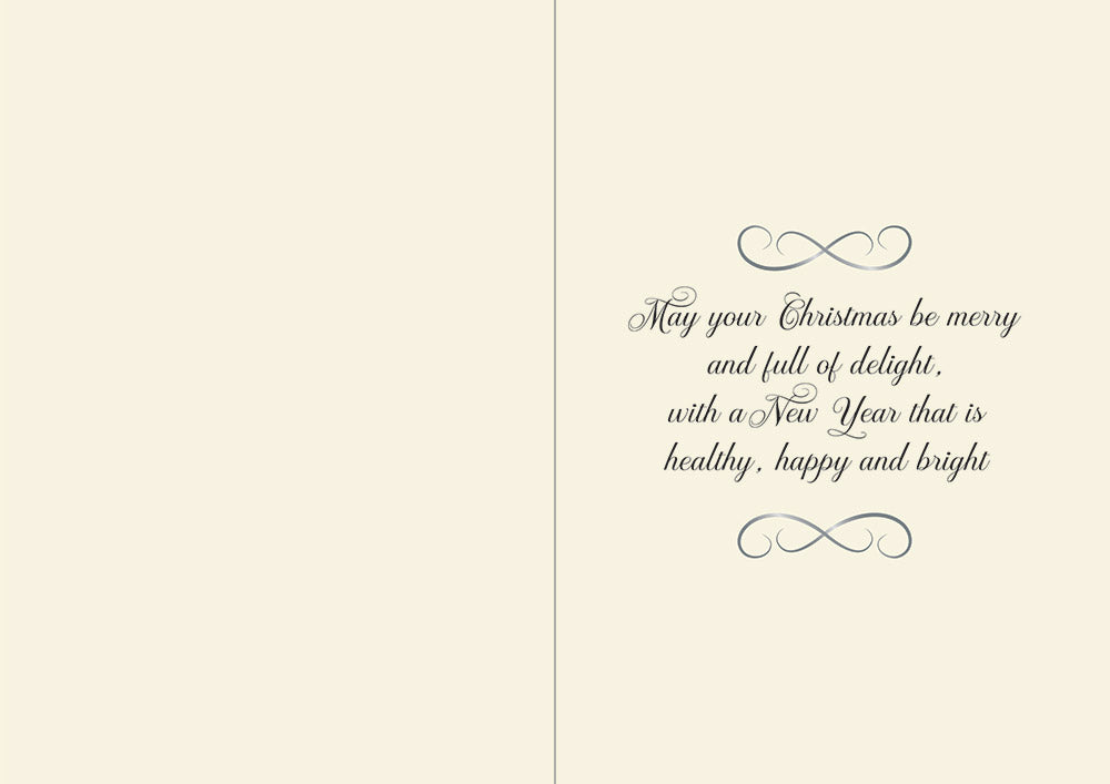 Crafters Companion  5" x 7" Insert Pad – Season's Greetings (Gold & Silver)