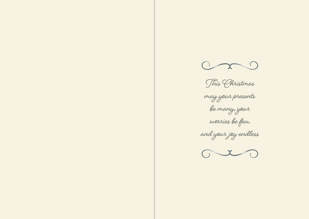 Crafters Companion  5" x 7" Insert Pad – Season's Greetings (Gold & Silver)