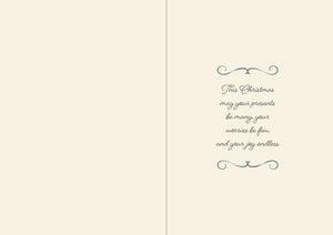 Crafters Companion  5" x 7" Insert Pad – Season's Greetings (Gold & Silver)