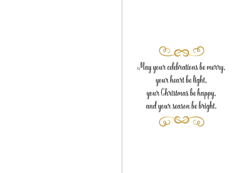 Crafters Companion  5" x 7" Insert Pad – Season's Greetings (Gold & Silver)