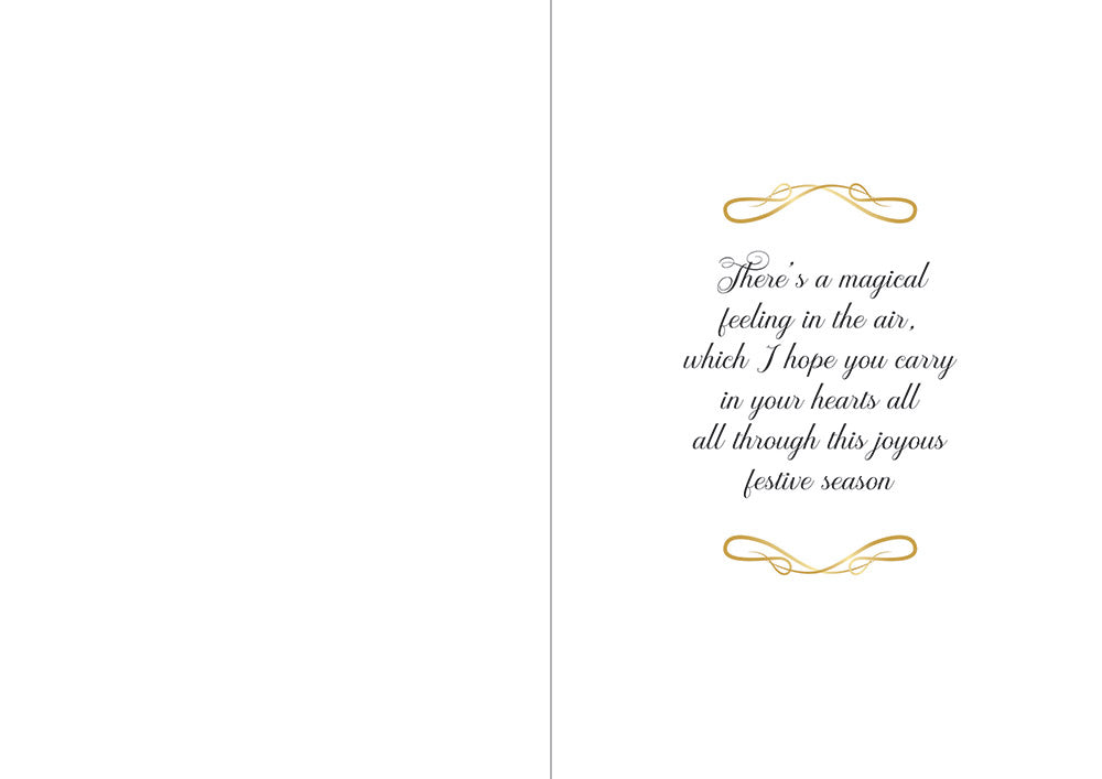 Crafters Companion  5" x 7" Insert Pad – Season's Greetings (Gold & Silver)