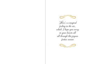 Crafters Companion  5" x 7" Insert Pad – Season's Greetings (Gold & Silver)