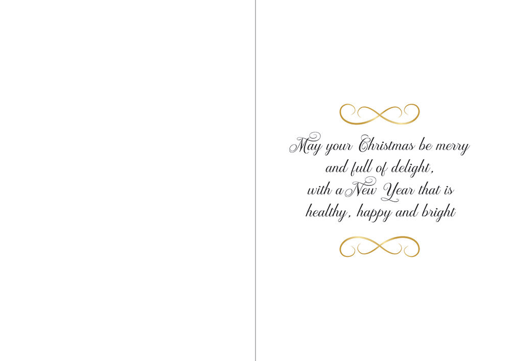 Crafters Companion  5" x 7" Insert Pad – Season's Greetings (Gold & Silver)