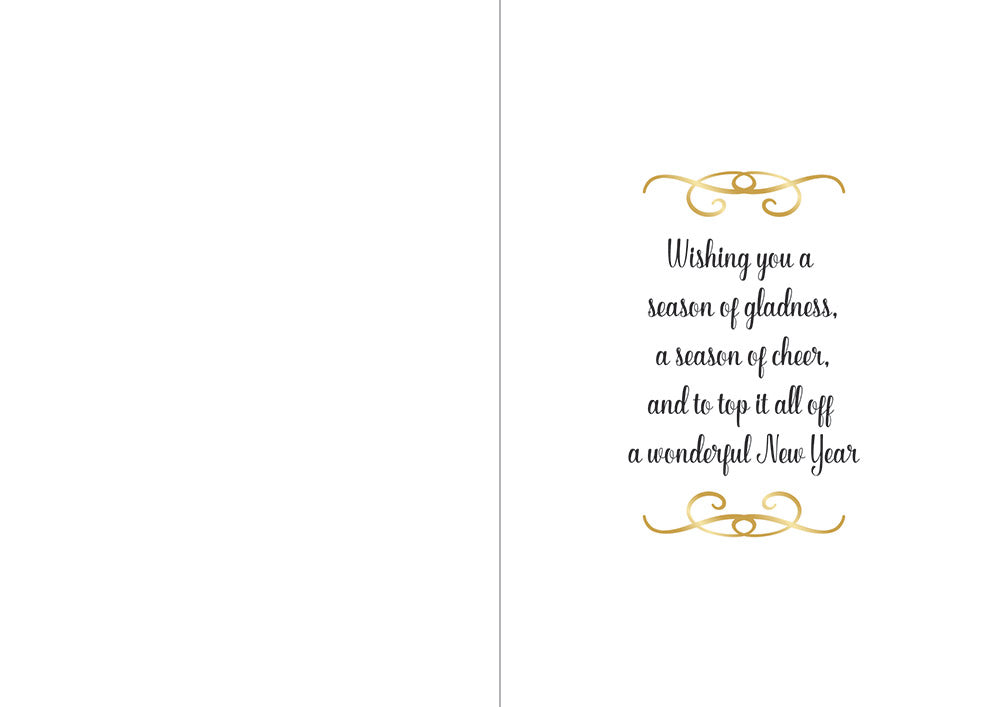 Crafters Companion  5" x 7" Insert Pad – Season's Greetings (Gold & Silver)