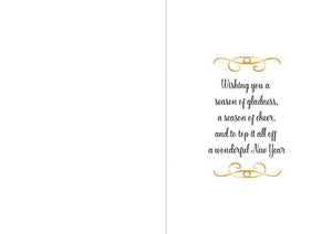 Crafters Companion  5" x 7" Insert Pad – Season's Greetings (Gold & Silver)