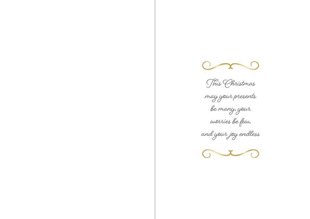 Crafters Companion  5" x 7" Insert Pad – Season's Greetings (Gold & Silver)